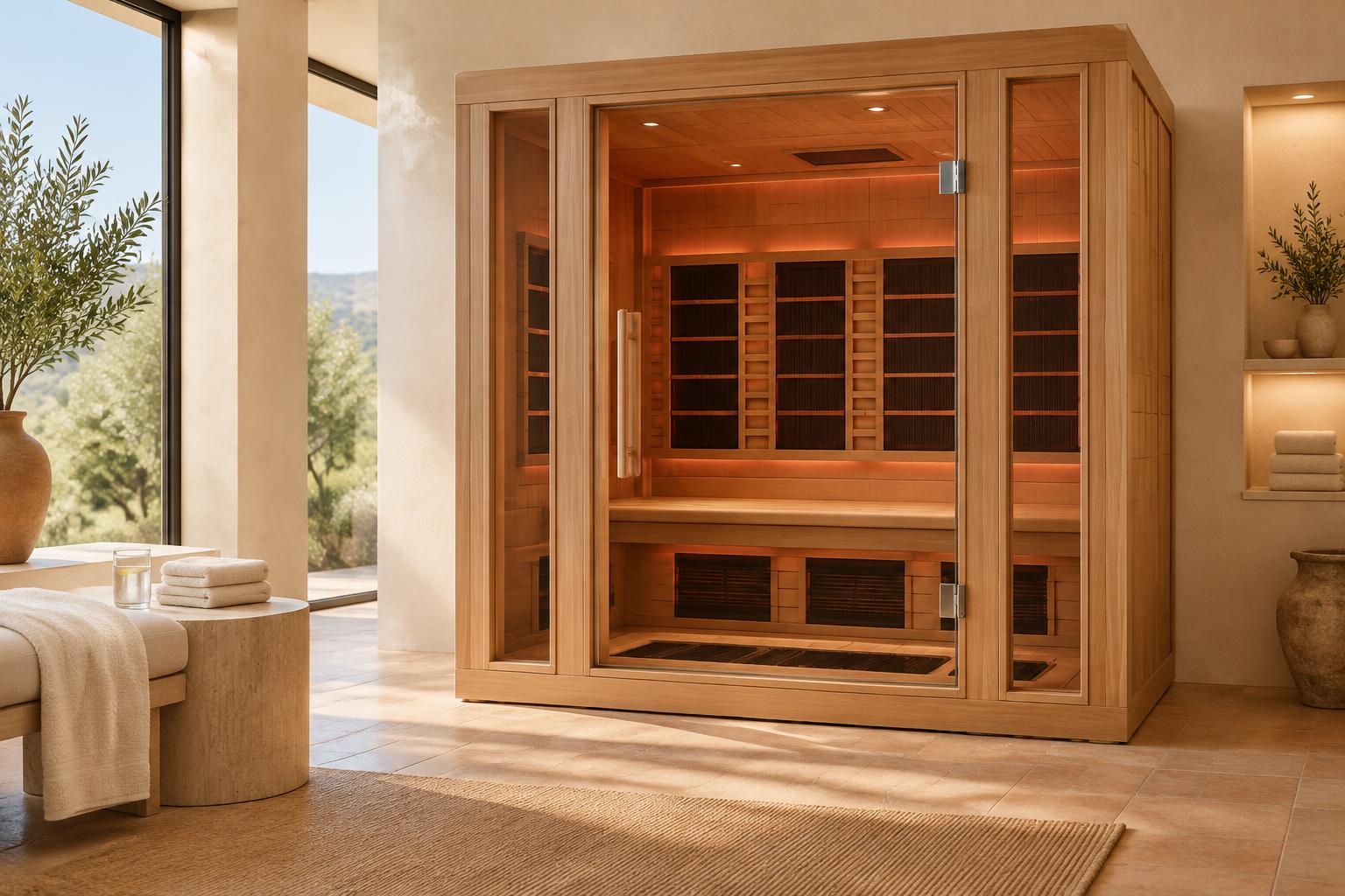 Infrared sauna at NTouch BodyWork & Healing Arts